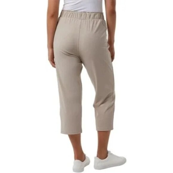 32 Degrees Cool Sm Crop Lux Capri Pants Elastic Waist Straight Leg Lightweight - Picture 5 of 7
